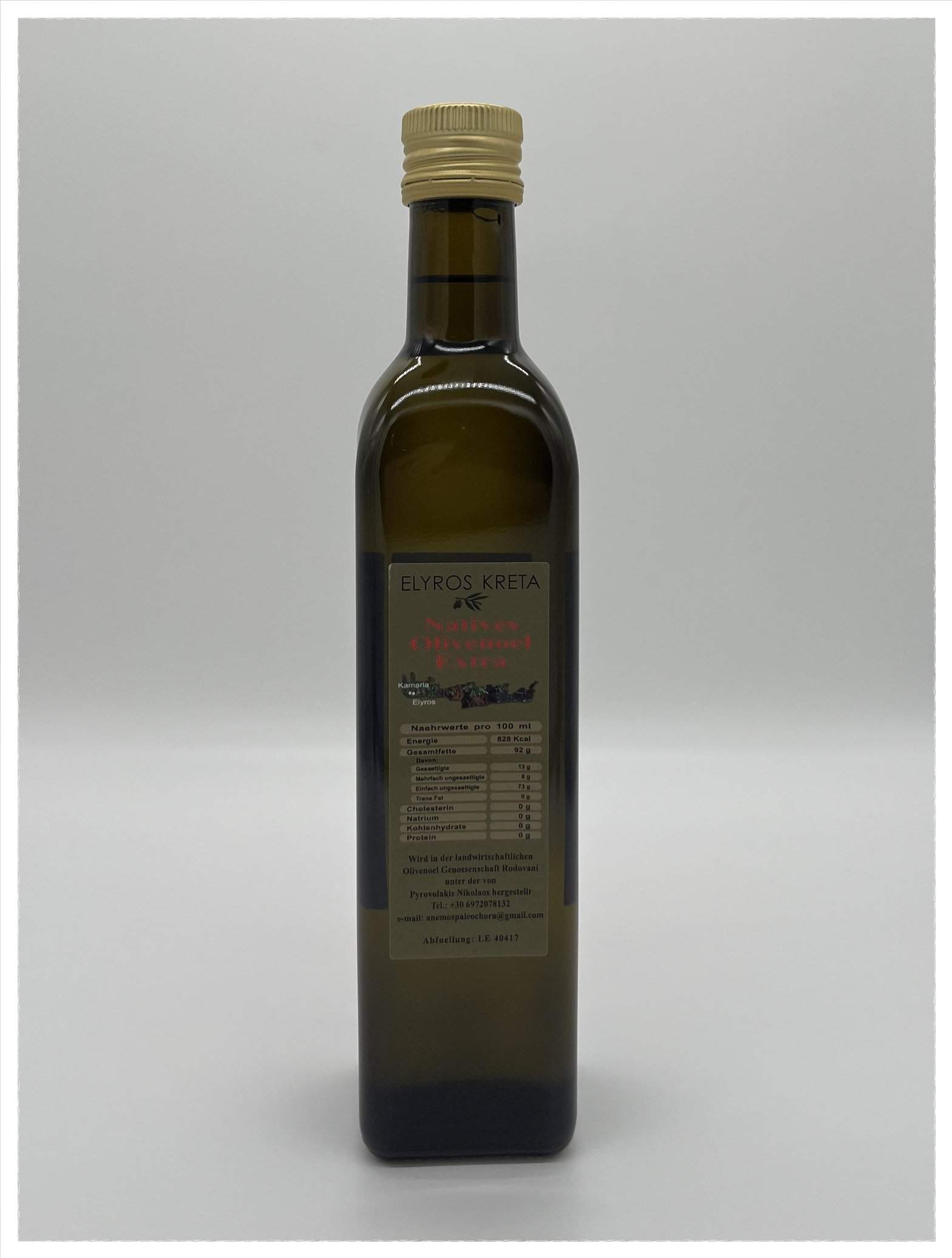 Harmoni's Olivenöl Glasflasche 0,5L od. 0,75L