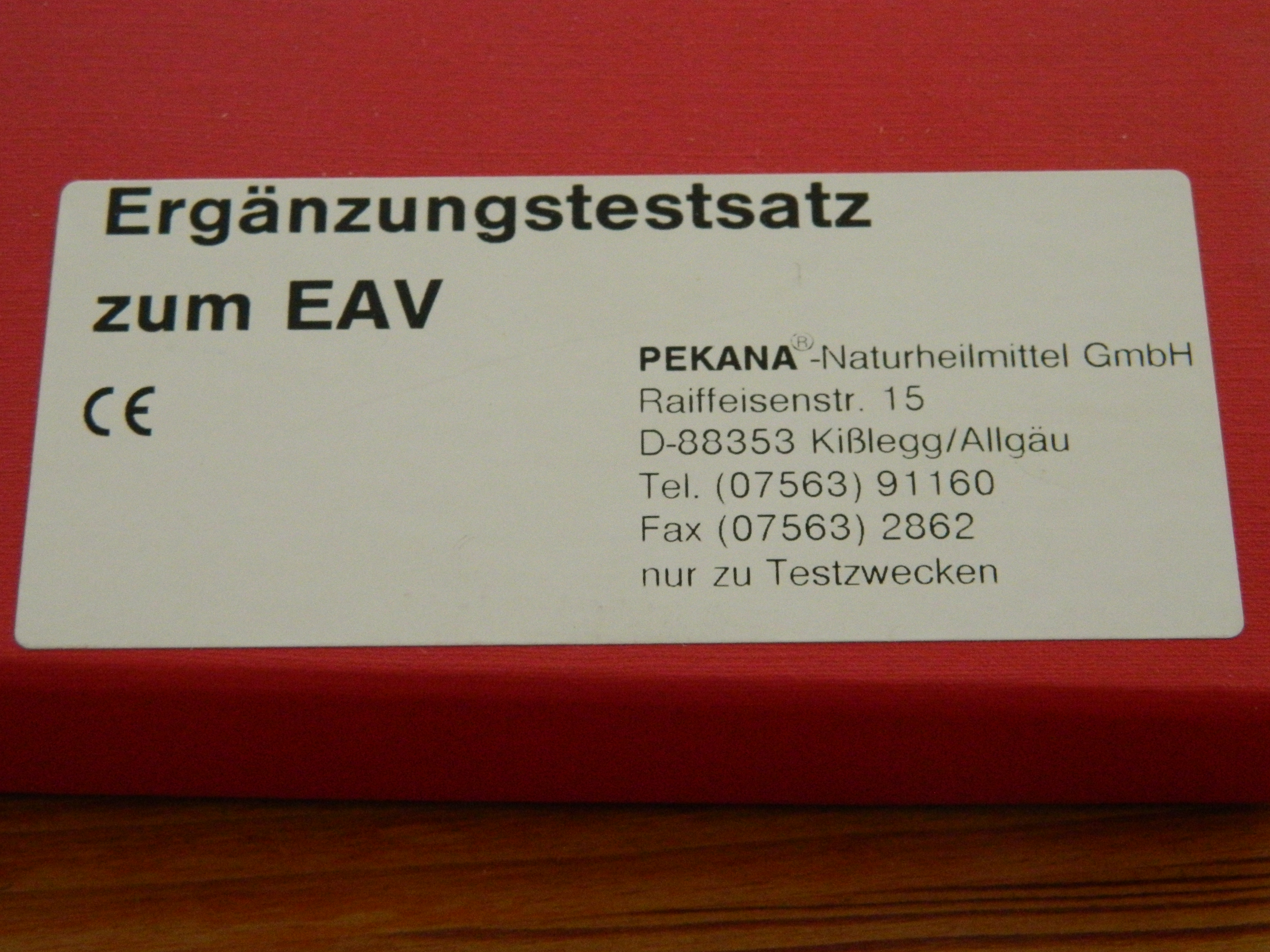 T0027  Pekana Ergänzungstestsatz zum EAV