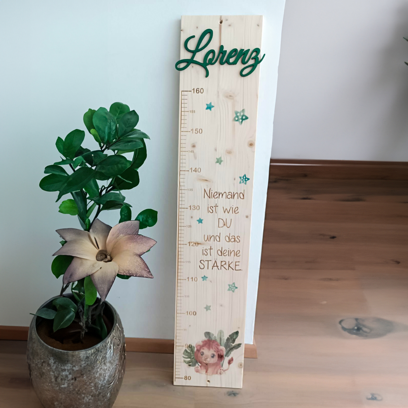 Holz Messlatte für Kinder | personalisiert | verschiedene Variaten | 100 x 20 cm