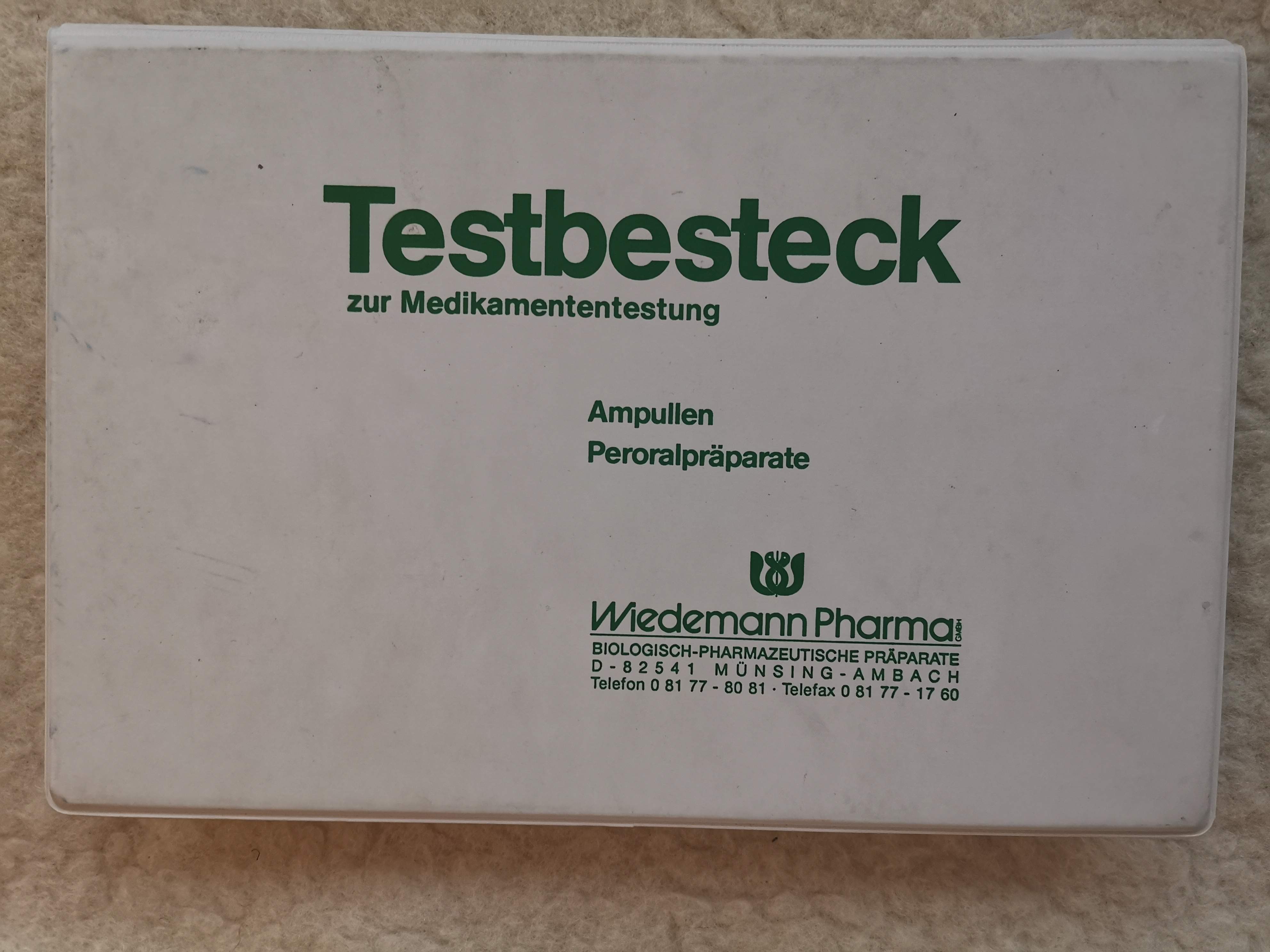 T0045 Testbesteck zum medikamententestung Ampullen