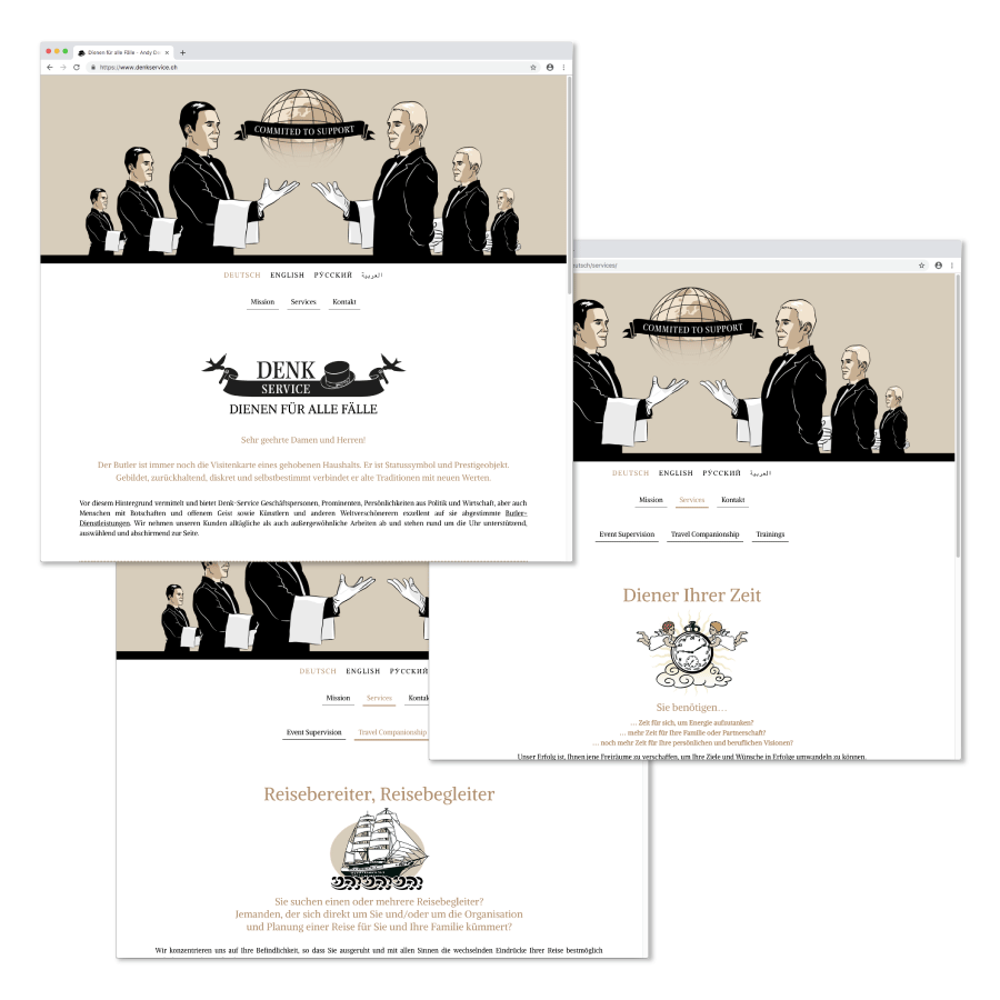Website-Gestaltung & Umsetzung mit jimdo www.denkservice.ch
