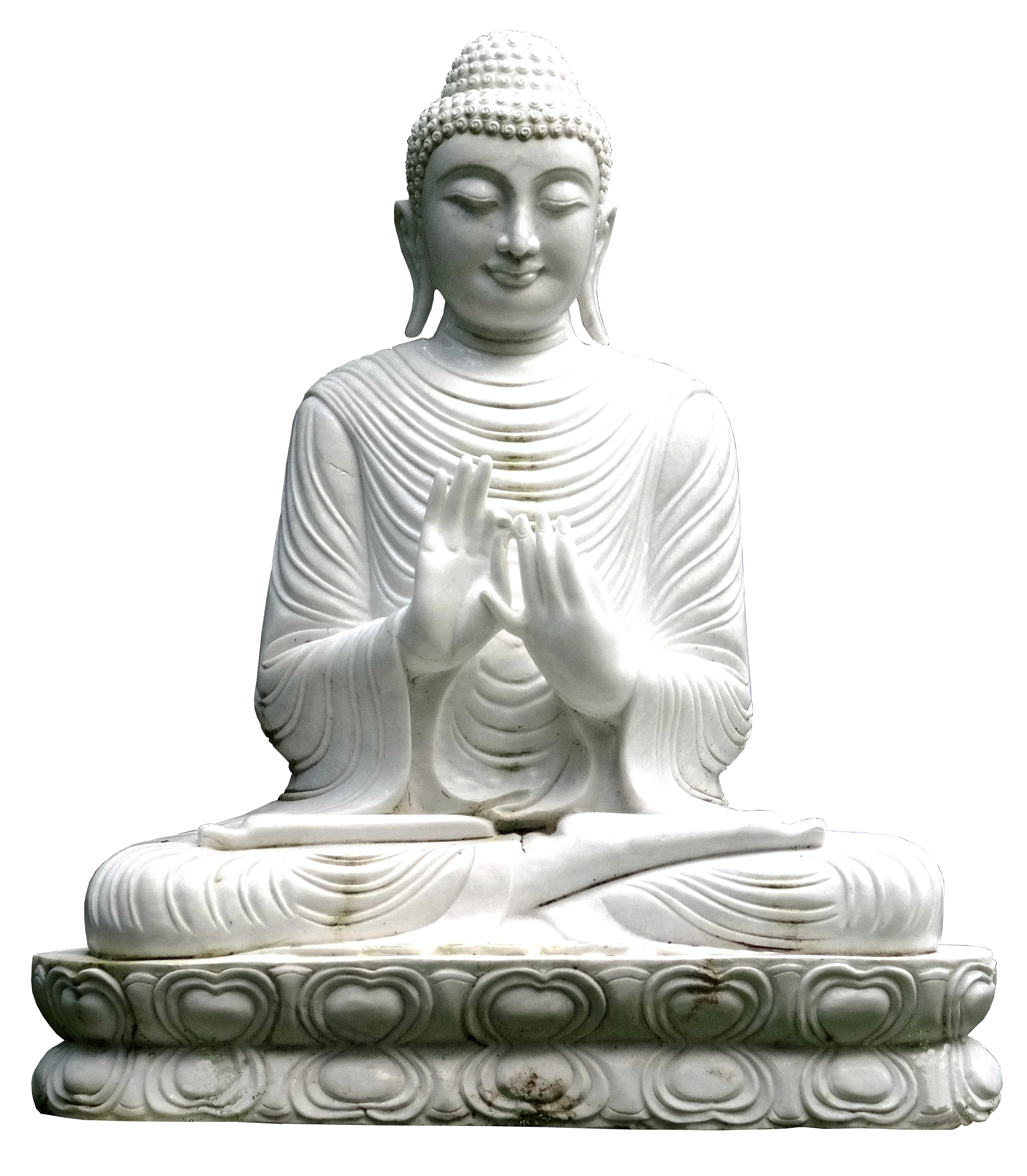 Buddha, Marmor, weiss, Meditation, Shaktipat, Kundalini-Shakti