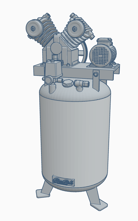 Vertical air compressor