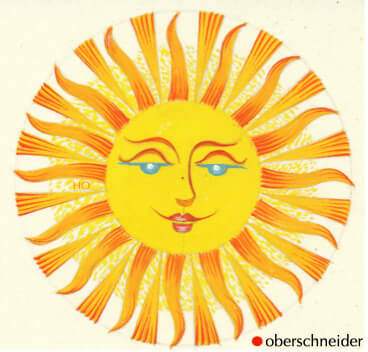 Zeichnung einer Sonne von Hans Oberschneider