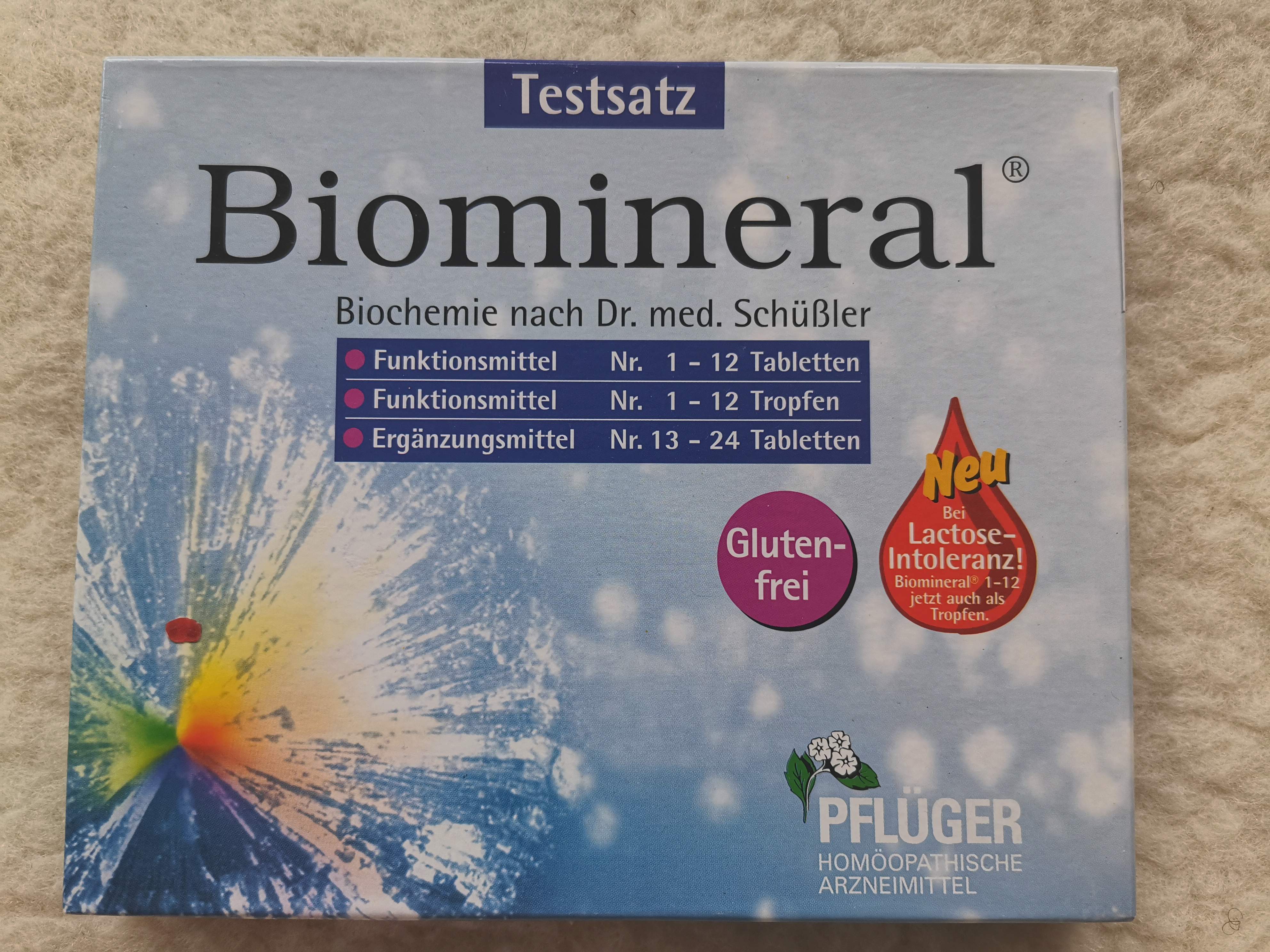 T0042 Testsatz Biomineral - Biochemie nach Dr. med. Schüssler von Pflüger