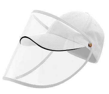 Gesichtsschutz - Cap mit klapp- und abnehmbaren Sichtschutz