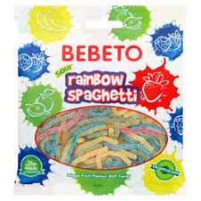 Bebeto Sphagetti Rainbow (12x80g)0.80rp st