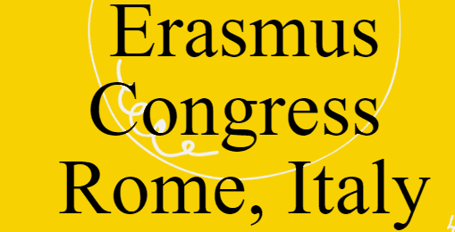 Now it's official: Our invited thematic session is online | 19th Erasmus Congress ERACON 2023, Rome, Italy