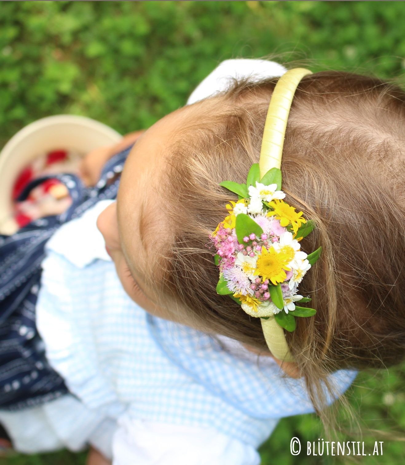 Haarreifen mit Blumen für Kinder