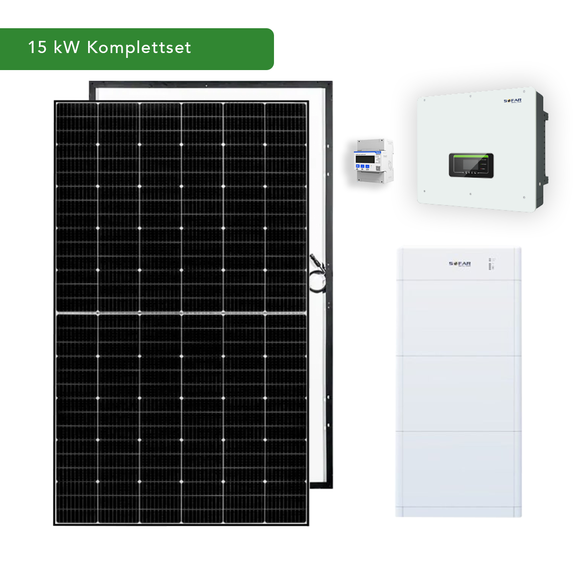 Sofar Solar 15 kW PV-Komplettset mit Notstromfunktion