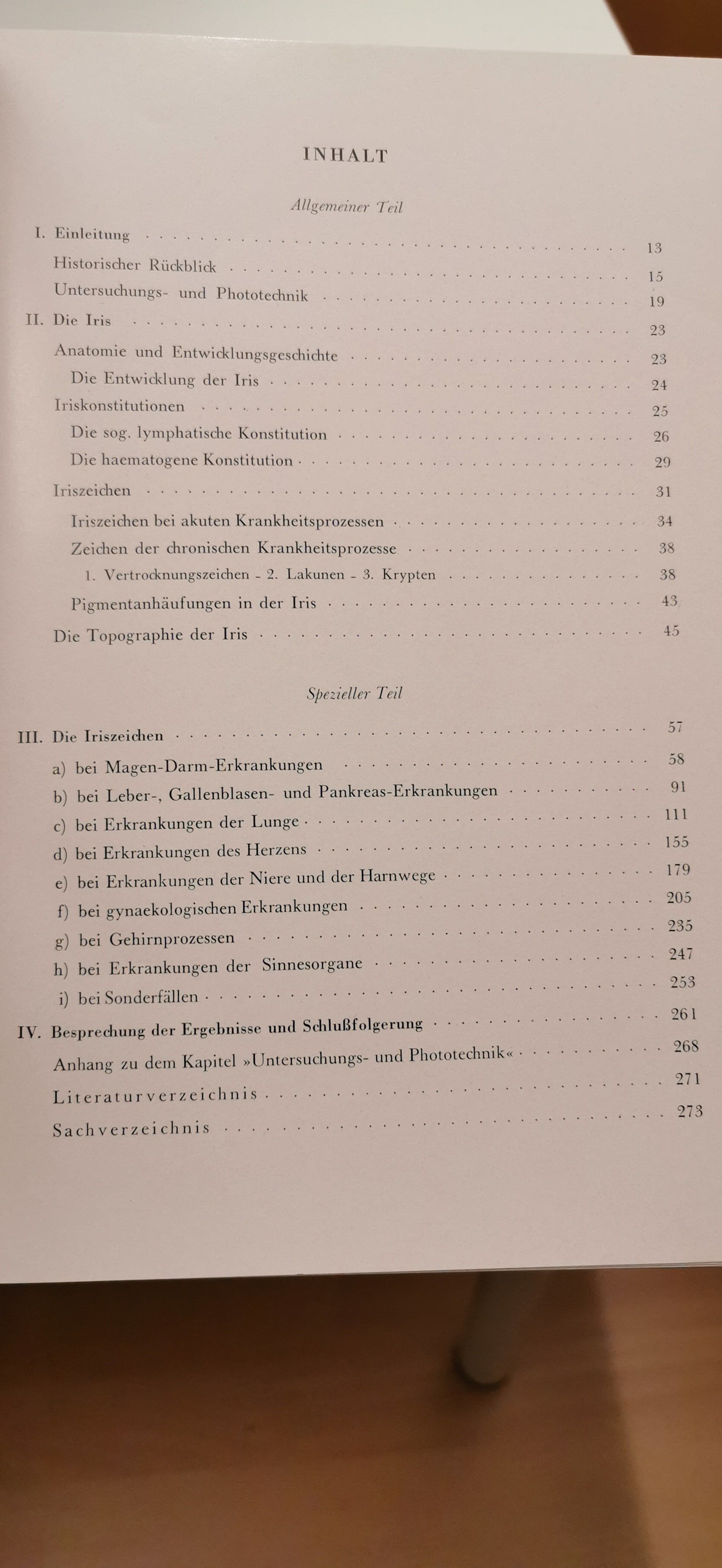Buch: B169 Klinische Prüfung der Organ- und Krankheitszeichen in der Iris.
