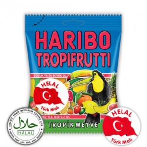 Haribo Helal Tropi Frutti 24x100g. (stk.1.05fr)