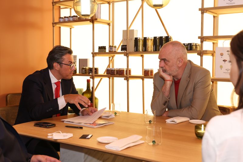 Markus POSSET im Gespräch mit dem albanischen Ministerpräsidenten Edi Rama