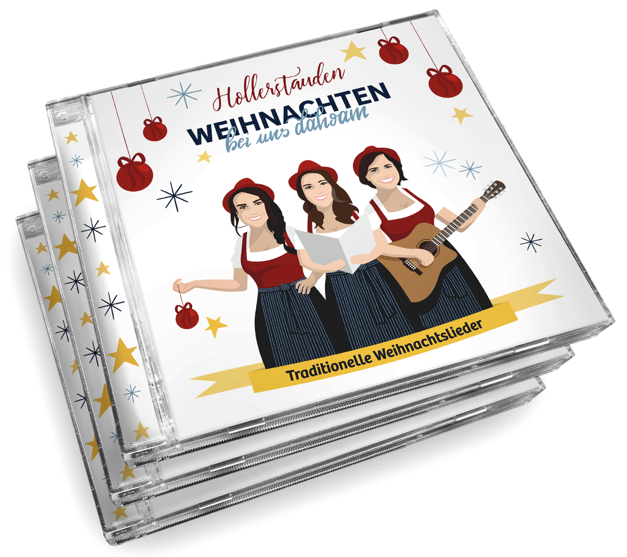 3 CD inkl. Liederbuch - Die Hollerstauden "Weihnachten bei uns dahoam"