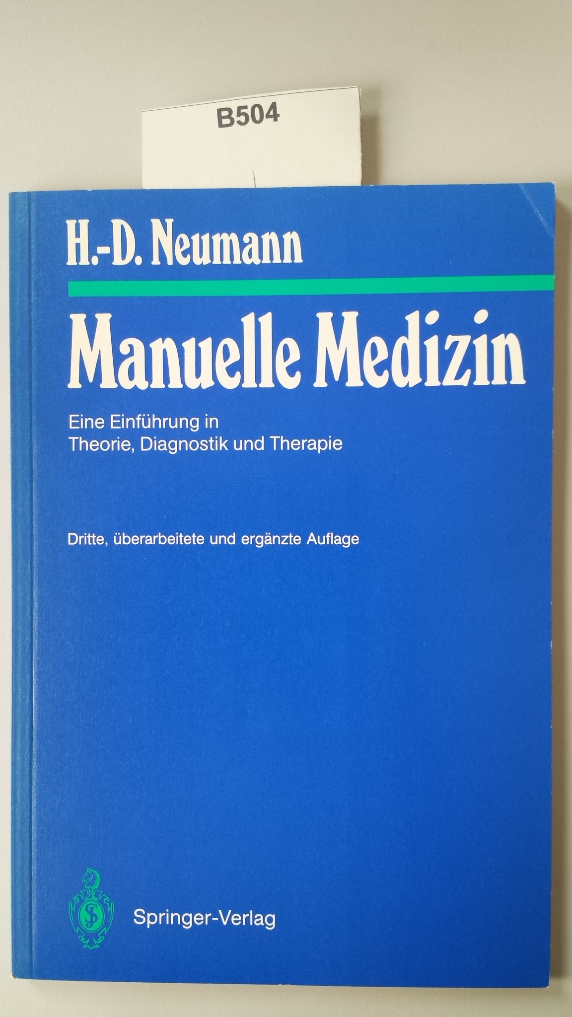 Buch: B504 Manuelle Medizin