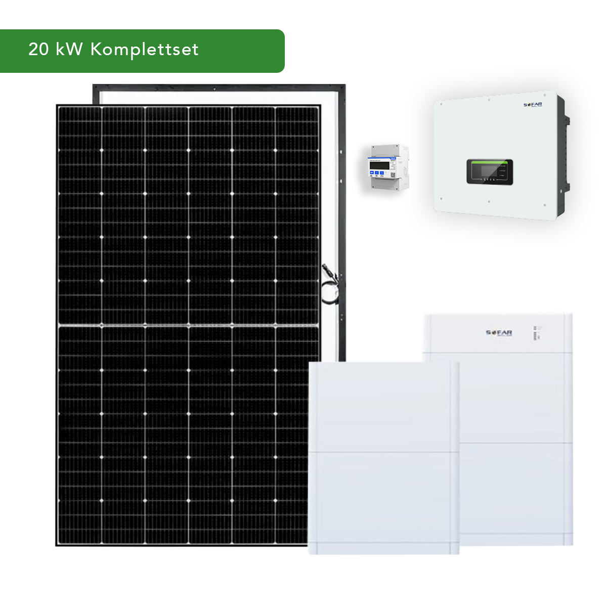 Sofar Solar 20 kW PV-Komplettset mit Notstromfunktion