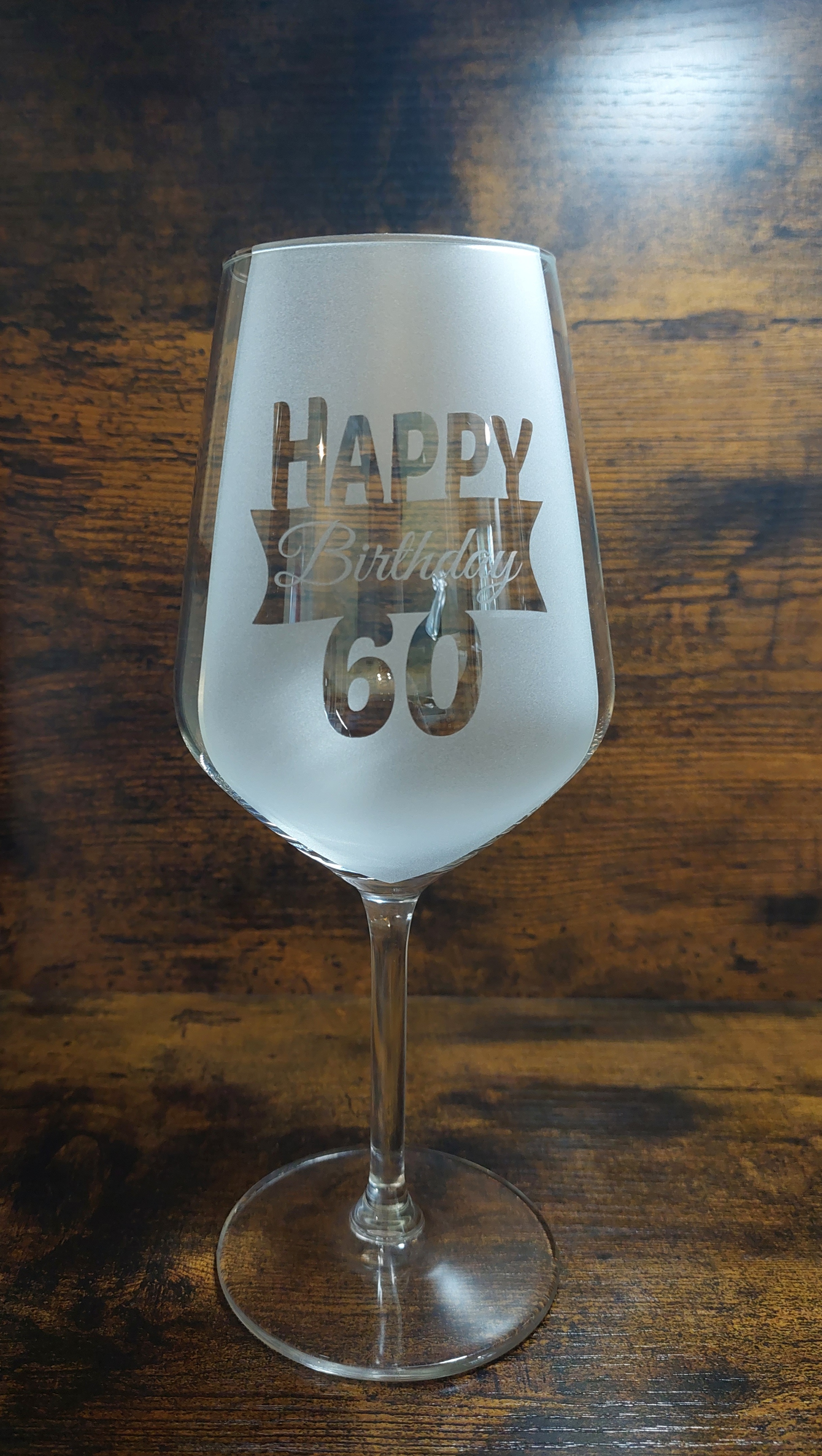 Rotweinglas "Happy Birthday"