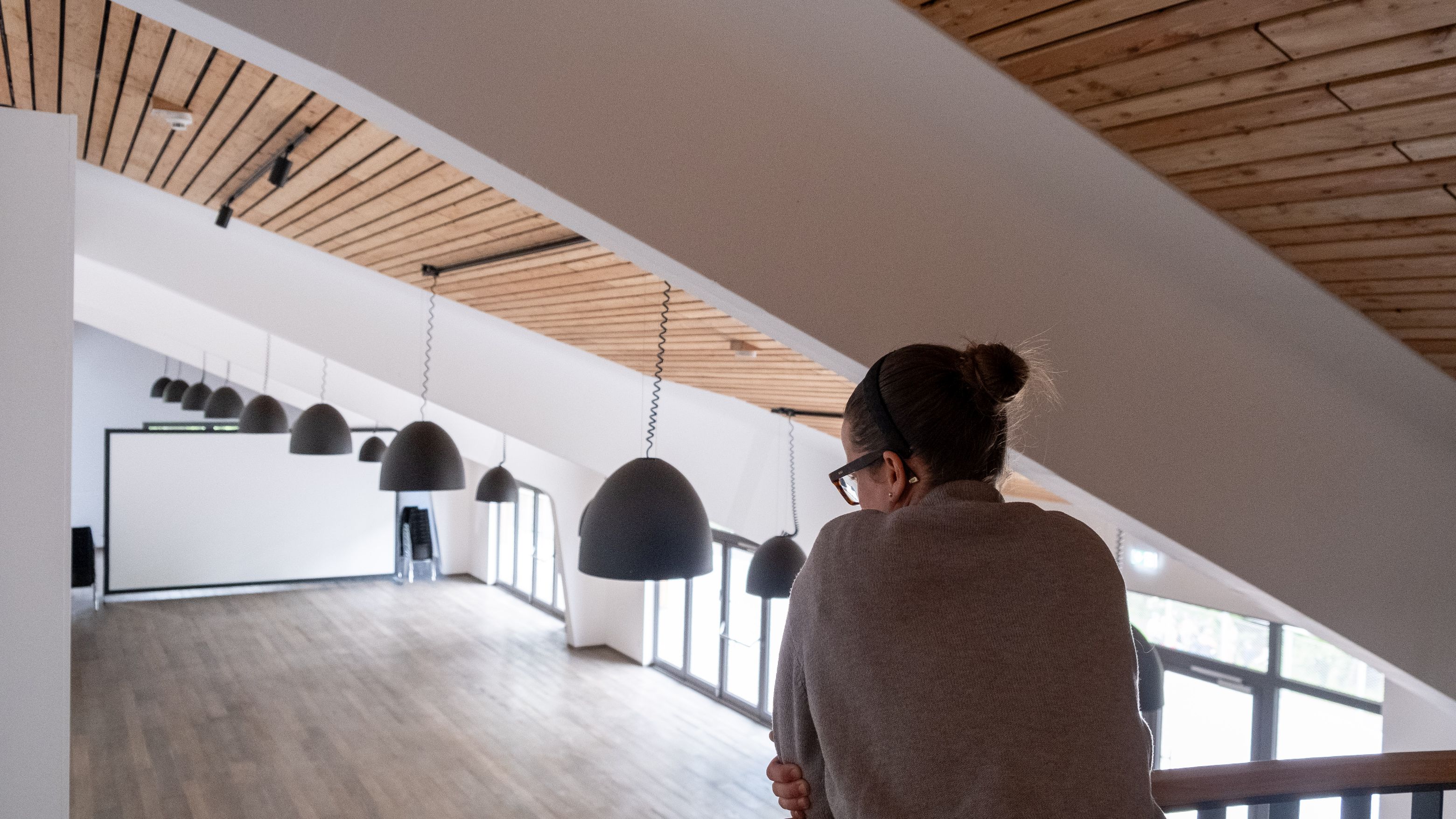 Blick von oben in die Vorhalle