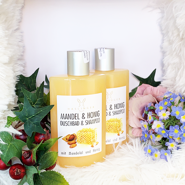 Mandel-Honig Duschbad & Shampoo 200 ml - Haslinger Naturkosmetik