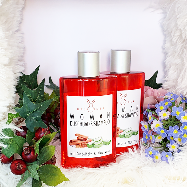 Woman Duschbad & Shampoo 200 ml - Haslinger Naturkosmetik