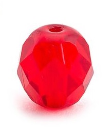 Glasperlen 8 mm Ruby
