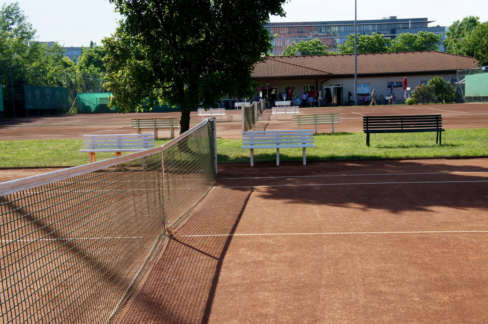 7 gepflegte Tennisplätze