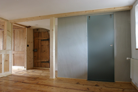 Dusch-WC mit Naturstein, renovation Bauernhaus