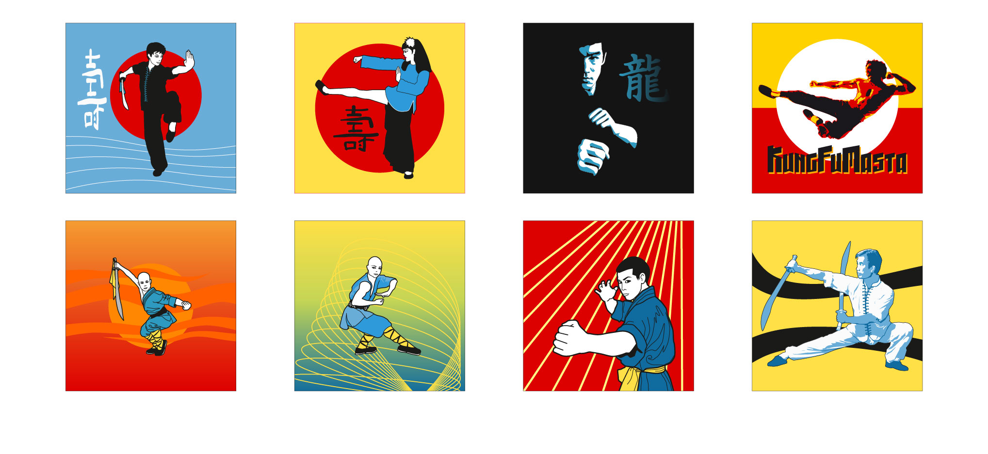 Illustrierte Handy-Logos mobibase