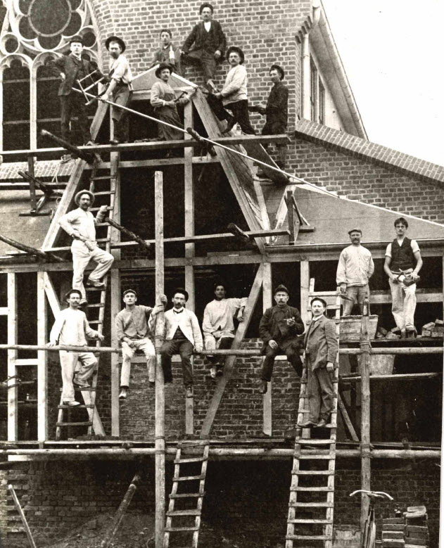 Bauarbeiten 1909