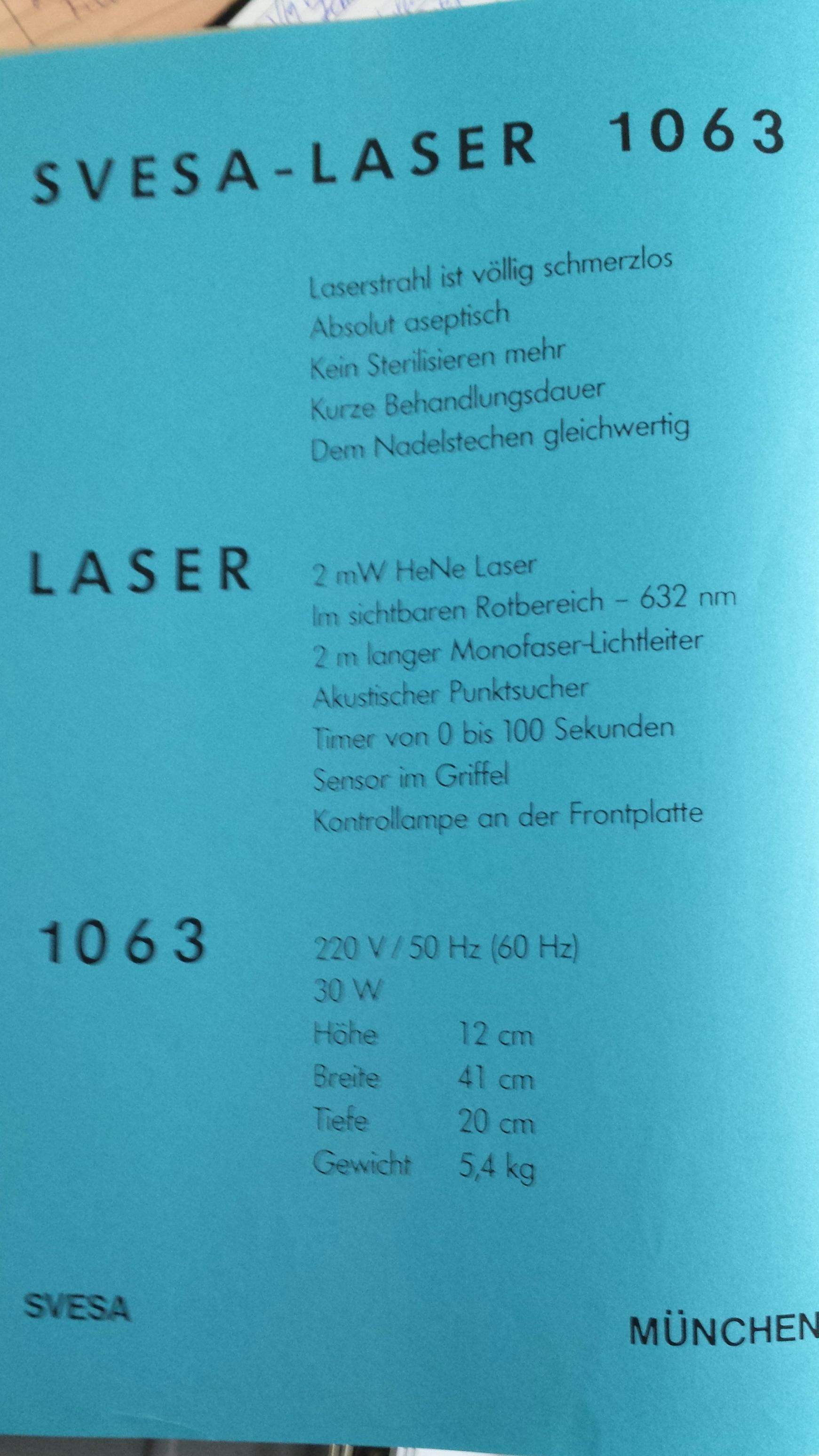 SVESA Laser 1063 Museumsgerät