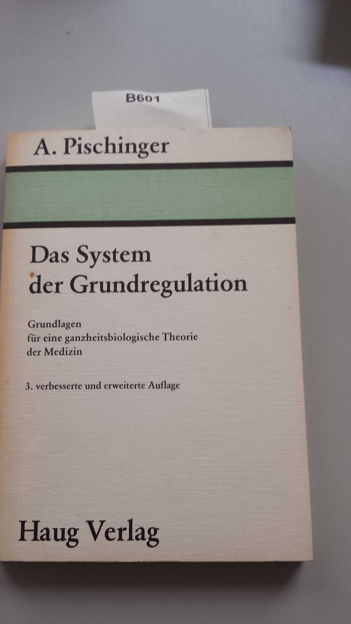 Buch: B601 Das System der Grundregulation