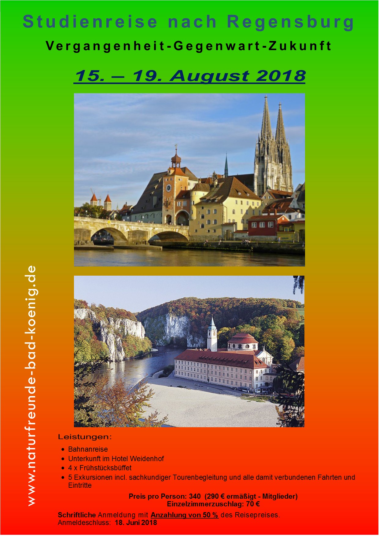 Studienreise nach Regensburg 15 - 19 August 2018jpg