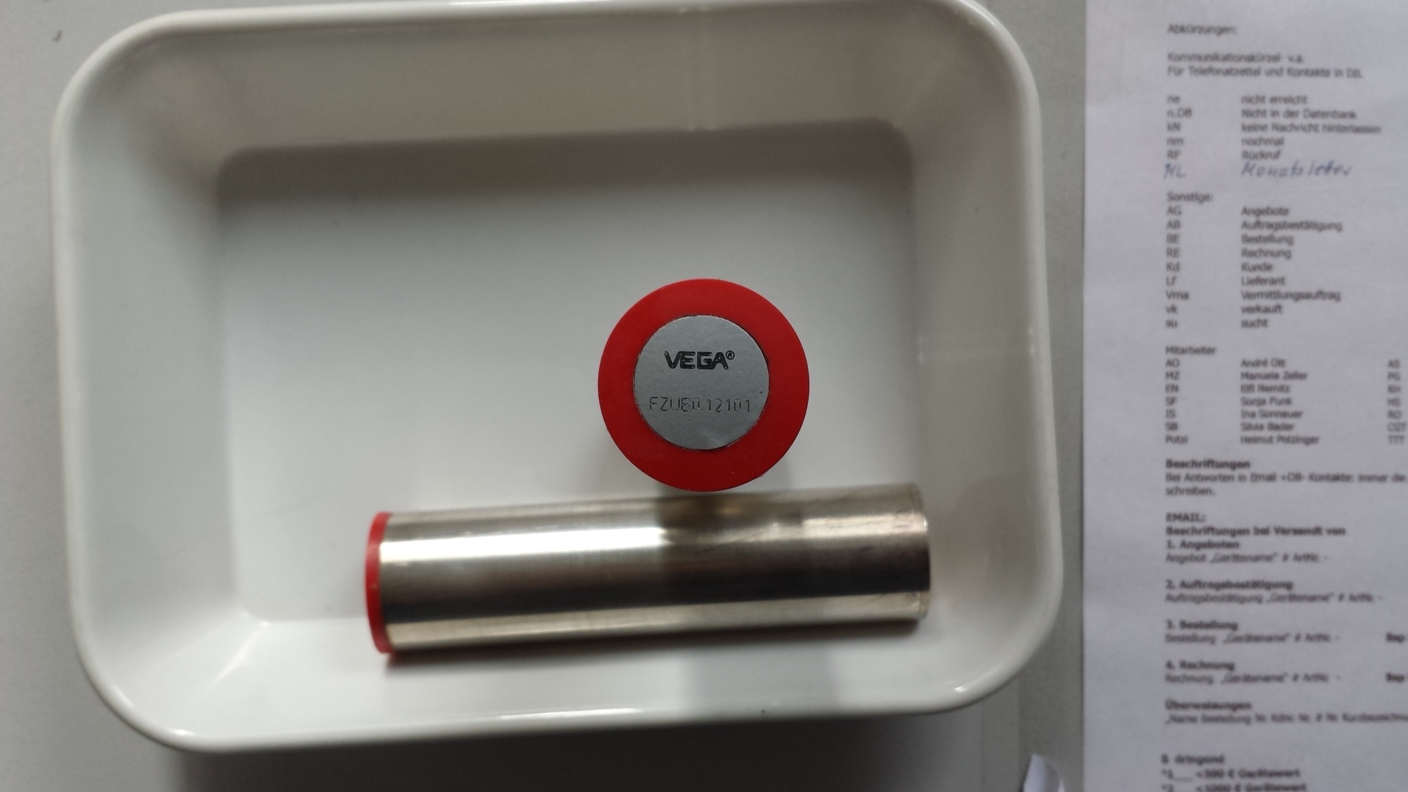 Vega Handelektroden rot mit Silberbezug