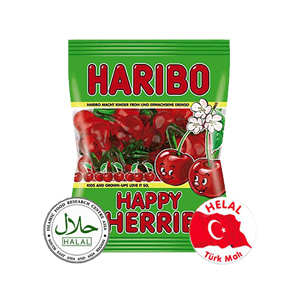 Haribo Helal Happy Cherries 24x80g.(stk.1.05fr)