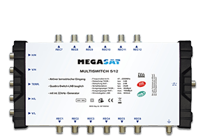 Multischalter 5/12 Megasat